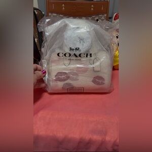 Coach lip print mini Rowan bag